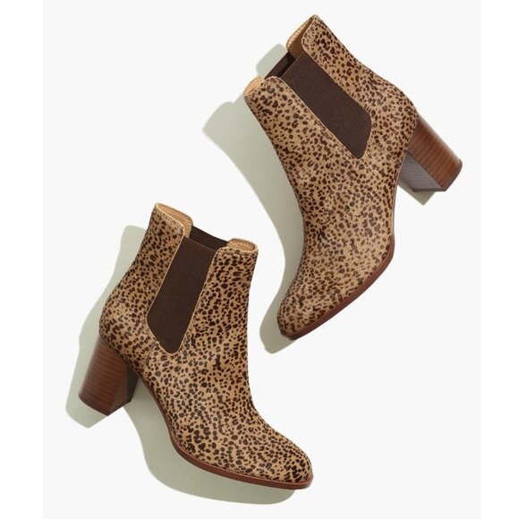 Madewell The Laura Chelsea Boot in Spotted Calf Hair Size 8 - Picture 1 of 7